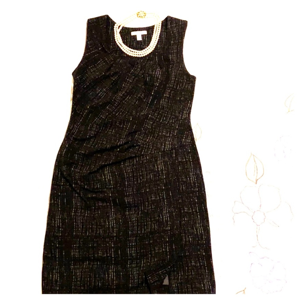 Weston Wear Anthro black bodycon ruched dress
